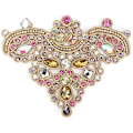 Pikkukuva 1 / 5: 2 kpl Rhinestone Crystal Applique DIY Ommeltava Tekohelmi Patch