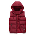Miniatyrbillede 1 af 4: Herre Hætte Solid Farve Dun Vest Gilet,XXL
