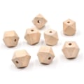 Pikkukuva 2 / 4: DIY-askartelugeometriset puuhelmet - 100 kpl 12mm/16mm narutetut askarteluhelmet