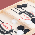 Miniatyrbild 3 av 3: Trä studsbollsspel Snabbt slingpuckspel, trähockeyspel, superfotbollsbord vuxen 35*22CM