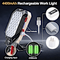 Miniatyrbillede 3 af 4: Genopladelig arbejdslampe 1000 lumen LED arbejdslampe med 170 justerbar stativ