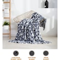Miniatyrbillede 2 af 2: Elegant Comfort Luksuriøs Super Blød Juletrykte Fleece Tæppe - Juletema Hjemmeindretning Fuzzy Varmt og Hyggeligt Tæpper til Vinter Sengetøj, Sofa og G
