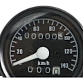 Miniatyrbillede 3 af 5: Universal 12V Motorcykel Speedometer 0-140KM/h Retro Odometer Modifikation