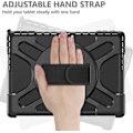 Miniatyrbilde 3 av 5: Gerutek Etui for Microsoft Surface Pro 10/Pro 9 (2024/2022), Heavy Duty Cover med roterende stativ og håndstropp, installerbart tastatur, støtsikkert Pr