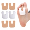Miniatyrbillede 1 af 5: 48 stk. U-formede filt callus puder metatarsal fod puder til smertelindring Hold callus fra at gnide på sko forfod, 2 farver