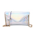 Pikkukuva 1 / 5: Olkalaukku Muoti Naisille Holografinen Kirjekuori Clutch Käsilaukku Ketju Crossb