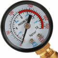 Miniatyrbillede 5 af 5: Messing Vandtryk Reducer, DN20 Messing Justerbar Vandtryk Regulator Reducer med Måler