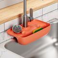 Miniatyrbillede 2 af 4: Selvdrænende vaskdræn måtte anti-dryp multifunktionel køkkenvaskarrangør