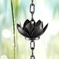 Miniatyrbillede 5 af 5: Lotus Regnkæde til tagrende, erstatter tagrende, afledningskopper, exter