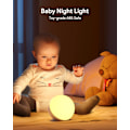 Miniatyrbillede 5 af 5: Natlampe, RGB-farveskiftende lille bordlampe til soveværelse, dæmpbare senge