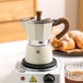 Miniatyrbillede 1 af 5: Espressomaskine, 3 espressokopper Moka-kande - 5 oz (150 ml) Manuel cubansk kaffefilter