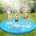Miniatyrbilde 3 av 5: Oppblåsbar fontene for barn, sprinklerbasseng, oppblåsbare vannspill for utendørs bruk for 2, 3, 4, 5 år gamle gutter og jenter (Ocean World)