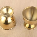 Miniatyrbilde 5 av 5: 4 stk. eggkopp i rustfritt stål (gullfarget)