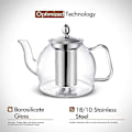 Miniatyrbild 2 av 5: 1000 ml glastekanna med löstagbar infuser, spishällssäker tekanna