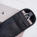 Miniatyrbillede 5 af 5: Anti RFID Bilnøgle Etui Signal Blokering Faraday Pung Pose, 2 Pakke RFID Signal Blokering Punge til Bilnøgle, Carbon Fiber Anti RFID Beskyttende Etui--Rektangulær Carbon Fiber
