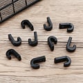 Miniatyrbillede 5 af 5: Kajak J-kroge, 10 stk. sorte nylon fortøjningskrog bungee-rebskroge til bådkajakkano
