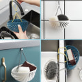 Miniatyrbillede 2 af 4: Taske Vask Holder Svampe Hængende Afløb Svampe Holder Kurv Redskab Holder 2