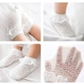 Pikkukuva 5 / 5: Baby Toddler Girls Princess Cotton Frilly Socks Lace Ruffle Pack of 6 Thin