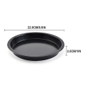 Miniatyrbilde 4 av 4: Pizza Rund Steke Karbonstål Pizza Plate Steking Non-stick Kake Bakeware Pan