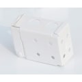 Miniatyrbilde 4 av 5: 2 stk. Boksmonteringsbrakett for lavprofilpersienner Hvit farge Vind
