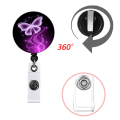 Miniatyrbilde 2 av 5: 2 stk. Enkle å trekke spenne Retractable id Badge Holder Retractable Badge Reel Navn Badge Reel Badge Reel Clip Navneskiltklips id  Alligator Clip 3.2cm