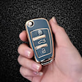 Miniatyrbillede 5 af 5: Audi Bil Nøgle Cover Skal Silikone TPU Cover kompatibel A1 A3 A4 A6 Q3 Q5 Q7 S3 R8
