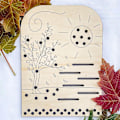 Miniatyrbild 4 av 5: Blomsterbladssamlartavlor, DIY handgjorda blomsterarrangemangstavlor, träblomsterhållare dekorationsbordprydnad, trä DIY blomsterställ