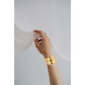 Miniatyrbillede 3 af 5: Bangles Armbånd til Kvinder, 18K Guldbelægning Chunky Poleret-Finish Håndled