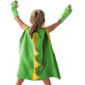 Miniatyrbillede 1 af 3: Børne Dinosaur/Drage Kostume, Toddler Sød Dino Cosplay Tilbehørssæt, Dre