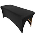 Miniatyrbilde 1 av 5: Svart stretch duk i elastan for bord 183 x 74 x 76 cm