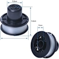 Pikkukuva 2 / 5: A6226-XJ Linakela, Yhteensopiva Black Decker GL250 GL310 GL360 (4 kpl)