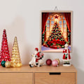 Miniatyrbild 5 av 5: Juldiamantmålning Kit - Julgran Diamantkonst för Vuxna, Julgran Gemmålning Hantverk för Vuxna Hemvägg Dekoration, DIY 5D Gem Art C