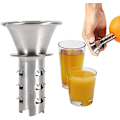 Miniatyrbild 1 av 5: Fruktpress i rostfritt stål, manuell citrussqueezer för citron, apelsin, lime, fruktpress, grönsaksberedare, handpressverktyg K