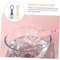 Miniatyrbillede 5 af 5: 2 stk. aftagelig flaskeklemme baby feeder sutteklipsholder flaskeklemme silikone sutteklips