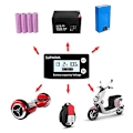 Miniatyrbillede 3 af 5: Vandtæt Lithium Voltmeter, Bil Motorcykel Spændingsmåler, Batterikapacitetsindikator 12V 24V 48V 72V DC 10V-100V Blysyre Lithium LiFePO4 Ternary