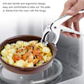 Miniatyrbilde 5 av 5: Ovn Tang, Sink-Legering Ovn Tang Griper Klipp for Høy Temperatur Matlaging Brette Bakebrett Grytefat