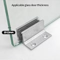 Miniatyrbillede 2 af 5: Skydedørsgulvguide Glasklemme Glashyldebeslag Skydedørssystem 2 stk. Aluminium Legering Guide Skydetilbehør Dørbeslag