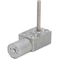 Pikkukuva 5 / 5: Matovaihde DC-moottori itselukitustoiminnolla M6-pää pyörivä akselin kierre nopeuden alennus DC12V 30RPM
