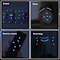 Miniatyrbilde 4 av 4: Glow-in-the-dark planeter, Glow-in-the-dark stjerner, solcelle tak astronaut, selvlysende fluorescerende galakse veggklistremerker dekorasjon for baby barn jenter gutter