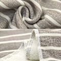 Miniatyrbillede 5 af 5: Bomulds Gause Muslin Håndklæder (3-pak, 33*76cm) - Bløde, Absorberende og Holdbare Håndklæder til Hjem og Udendørs Brug Grå, Rosa og Blå