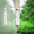 Miniatyrbild 2 av 5: Väggmonterad Termometer, 25 cm Dekorativ Inomhus Utomhus Termometer - Stora Utomhustermometrar För Uteplats Trädgård Växthus, Inga Batterier Behövs