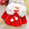 Pikkukuva 2 / 5: Baby Women's coat fur jacket Red 100 cm