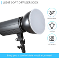 Miniatyrbilde 4 av 5: 4 stk Diffuser Lamp Sock Myk Diffuser Lamp Cover 7 Tommer/ 18 cm Standard Klut Diffuser Lys Sok Lampskjerm Reflektor Lamp Sok for Strobe Flash Lys Speedlite (Hvit)