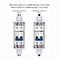 Miniatyrbild 4 av 8: DC 40A Avbrottsbrytare Transparent Skyddande Kåpa Miniatyrkretsbrytare med IP65 Distributionsbox 1000V