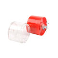 Miniatyrbilde 2 av 4: Elektrisk plastgrinder med lokk, urtegrinder, oppdaterte blader, krydderkvern, høy effektivitet, bærbar og vanntett kaffekvern (rød)