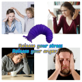 Miniatyrbild 4 av 5: Fidget Slug 3D-tryckt vänlig ledad Fidget Slug ledad leksak söt Fidget tillbehör flexibla Fidget sensoriska leksaker för barn vuxna stressavlastande presenter