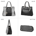 Miniatyrbillede 2 af 5: Dames Læder Håndtaske Designer Skulder Tote Crossbody Taske Elegant Top Håndtag Taske til Damer