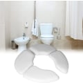 Pikkukuva 4 / 5: Matka-pottaistuimen pehmuste, valkoinen, taitettava wc-istuimen pehmuste, kannettava pehmustettu wc-istuin