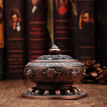 Miniatyrbillede 2 af 5: Røgelse Lysestage Brænder Tibetansk Lotus Kobberlegering (Stang/Kegle/Spiral Røgelse)