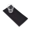 Miniatyrbillede 1 af 5: Gummibar måtte, 30*15cm sort bar service spildmåtte tørremåtte, 1 stk